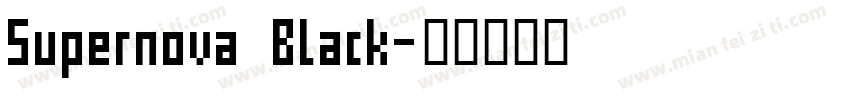Supernova Black字体转换